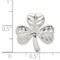 Sterling Silver Shamrock Charm Pendant FindingKing Jewerly 20mm x 19mm